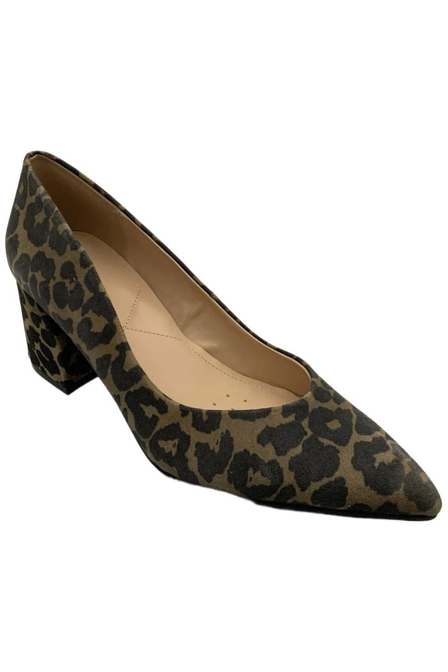 NYDJ Women's Solimar Heel Leopard Suede - Medium